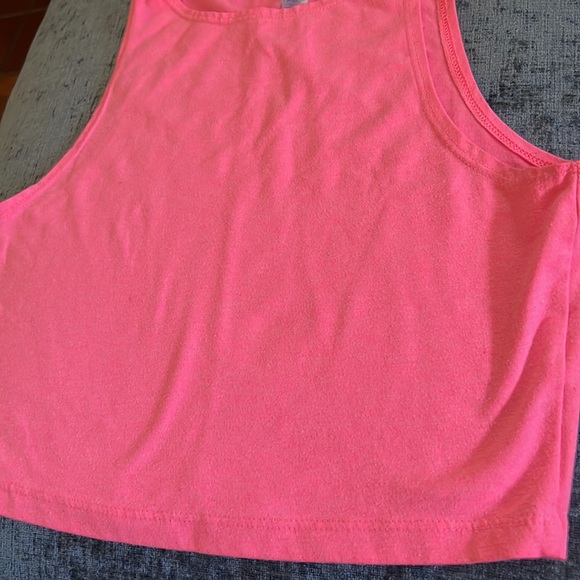 American Apparel Sleeveless High Neck Cropped Tank Top - Picture 3 of 6